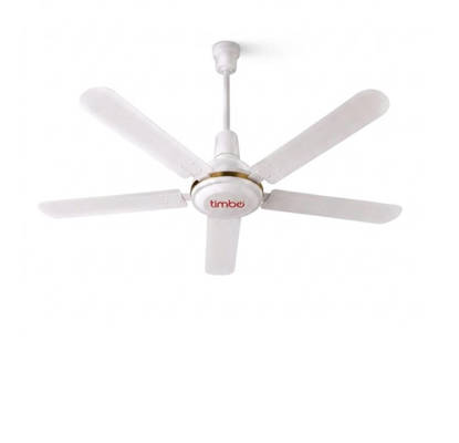 Timbo Ceiling Fan 56 Inch White  - 5 Metal Blades