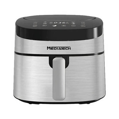 Picture of MediaTech Digital Air Fryer 7.2 Liter 2000 Watt Silver Black MT-AF5000D