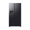 Samsung Polish Side by Side Refrigerator, 640 Liters, 2 Doors, Inverter Technology, Dispenser, Ice Maker, Black, RS70F64KAF