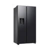Samsung Polish Side by Side Refrigerator, 640 Liters, 2 Doors, Inverter Technology, Dispenser, Ice Maker, Black, RS70F64KAF