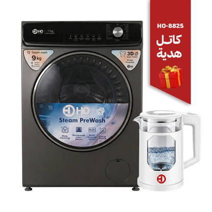 HOHO Front load Washing Machine 9KG Black HFKI01-A9018SG