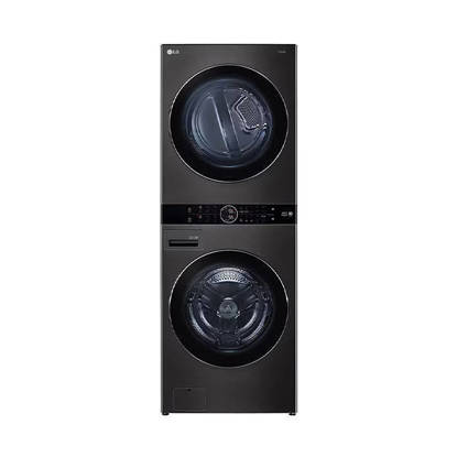 LG WashTower With Center Control TurboWash360 25KG/20KG Dryer Black Steel FWT25WBS-FWT20DBS