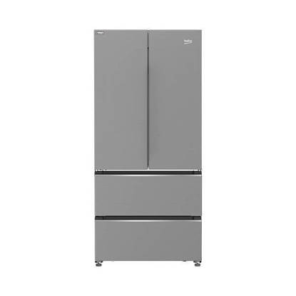 Beko Refrigerator 605 Liters No Frost 4 Doors Inverter Digital Silver GNE60500XEG