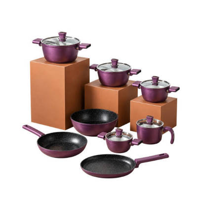 Vivaldi Titanium Set -Turkish- 13 Pieces - Fuchsia