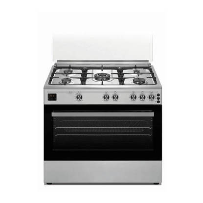 Simfer Gas Cooker 90 cm 5 Sabaf Burners and Hydraulic Hinges FS9060SGI-02