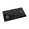 Teva Built-In Gas Hob 90cm Black Glass 5 Burners Cast Iron Sabaf Italian Burners RT185
