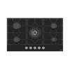 TEVA Built-in Gas Hob 90cm German Black Glass 5 Burners RT045