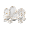 Kazan - Dinner set 60 pieces - Porcelain - light Silver*Gold