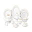 Kazan - Dinner set 60 pieces - Porcelain - White*Gold