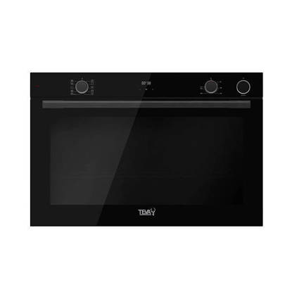 TEVA Built-In Electric Oven 90 cm 135 Liter Air Fryer Smokeless Dark Glass Black Glass Control Panel QXSTL-963S-CS