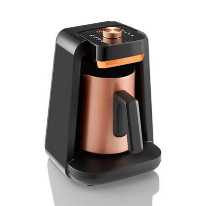 Arzum Okka Rich Spin Pro Turkish Coffee Machine 5 Cups 700 Watt Stainless Copper OK0026