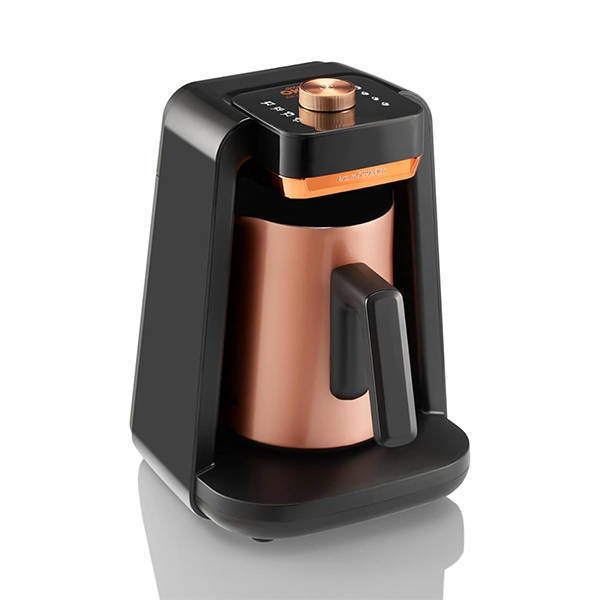 Arzum Okka Rich Spin Pro Turkish Coffee Machine 5 Cups 700 Watt Stainless Copper OK0026