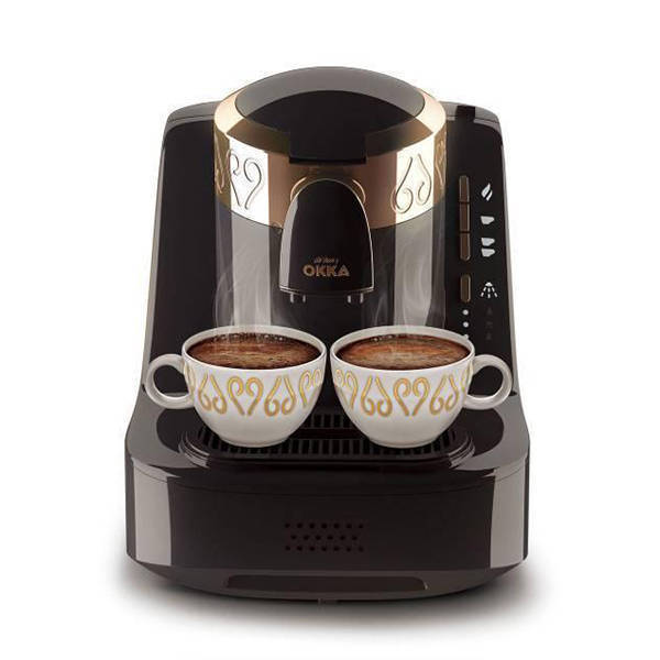 Arzum Okka Automatic Turkish Coffee Machine 710 Watt 2 Cups Slow Brewing Technology Black/gold OK001