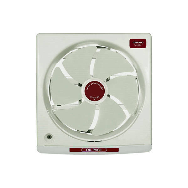 Tornado Wall Ventilating Fan 20 cm Metal Body with Oil Drawer Beige TVH-20CM