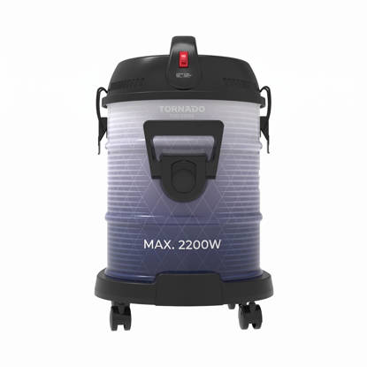 Tornado Pail Can Barrel Vacuum Cleaner 2200 Watt Metal Body Navy Blue TVC-2200B