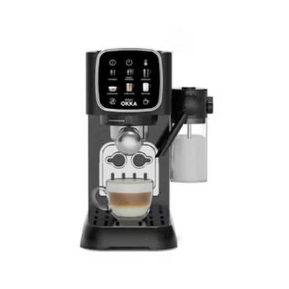 Arzum OKKA Solo M Semi Automatic Espresso Machine Black Silver OK0032-0500