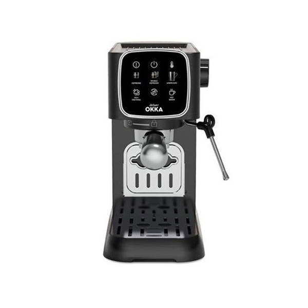 Arzum OKKA Solo Semi Automatic Espresso Machine Black Silver OK0034-05