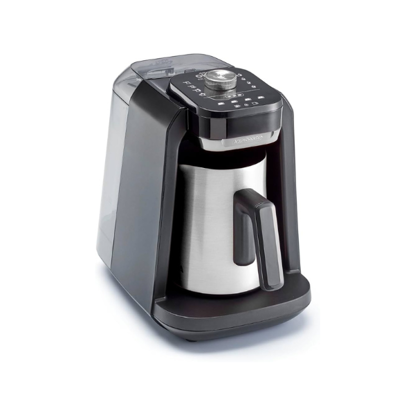 Arzum OKKA Rich Spin Pro Plus Turkish Coffee Machine 8 Programs Stainless Steel Black Silver OK0038-05