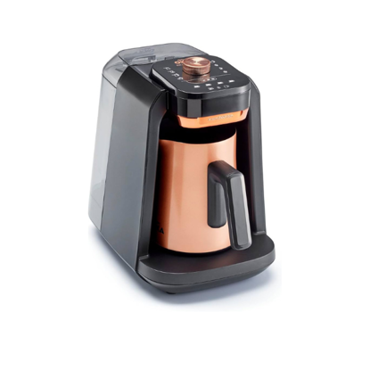 Arzum OKKA Rich Spin Pro Plus Turkish Coffee Machine 8 Programs Stainless Steel Black Copper OK0038-04