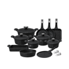 Neoflam Granite  Cookware Set - 20 Pieces - Korean - Black