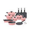 Neoflam Granite  Cookware Set - 20 Pieces - Korean - Pink