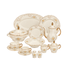 Limoges - Dinner set 68 pieces - Porcelain - Ivory Gold