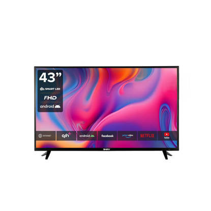 Sary 43 Inch Smart TV Android FHD LED with Built-In Receiver SA-TVL43A4000FR-01