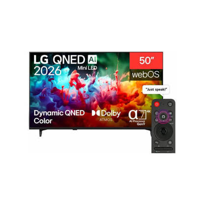 LG AI QNED70 50 Inch 4K UHD Smart QNED MiniLED TV with Built-In Receiver 50QNED70B6T