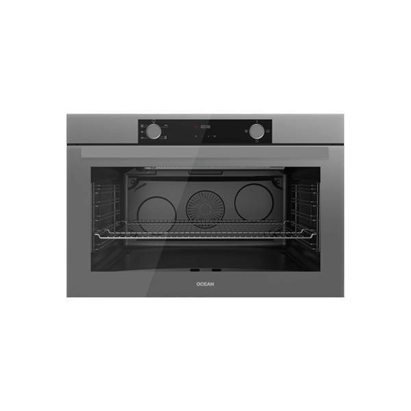 Ocean Built-in Turkish Gas Oven 90 cm 113 Liter with Grill and Air Fry Grey OOGR95GGEF8SV