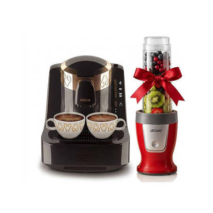 Arzum Okka Automatic Turkish Coffee Machine 710 Watt 2 Cups Slow Brewing Technology Black/gold OK001