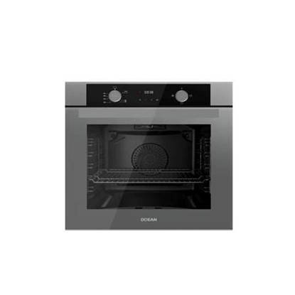 Ocean Built-in Gas Oven 60 cm 69 Liter with Gas Grill & Air Fryer Gray Glass (Turkish) OOGR65GGEF8SV
