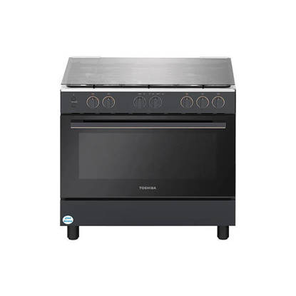 Toshiba Gas Cooker 5 Burners 90 cm Full Safety Gray RLA2-90MG5G(MG)-EM