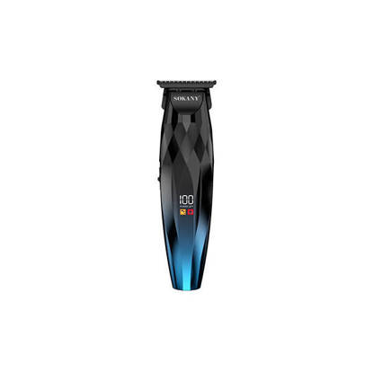 Sokany Digital Hair & Beard Trimmer USB Rechargeable with 6 Combs Multicolor SK-16085