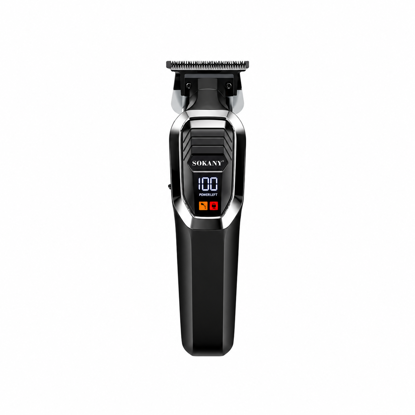 صورة ماكينة حلاقة الشعر سوكاني 5 وات شحن USB مع 3 أمشاط فضي أسود SK-16091